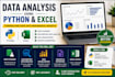 do business data analysis and visualization using python