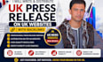 write and distribute UK press release on uk website with backlinks