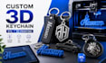 create custom 3d keychain model for 3d printing