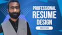 create a professional executive resume and CV design