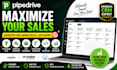 setup pipedrive CRM automation sales pipeline workflows and apl integrations
