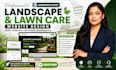 design landscape website, lawncare, gardening, cleaning, construction website