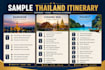 create a personalized thailand travel itinerary