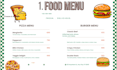 design a  modern restaurant menu card