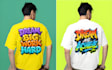 do custom 3d bold typography t shirt graffiti lettering art