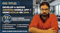 build a native android app using java and mvvm architecture