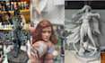 3d print and paint miniature figurine anime figure printing bust 3d head paint