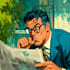 create authentic retro comic illustration