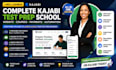 launch complete kajabi test prep school website course and payment system