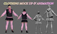 make 3d cloth modelling, clo3d render with 360 rotation, animation clo3d mock up