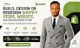 build, design or redesign shopify store, shopify website, and dropshipping store