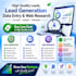 high quality lead generation, list building and web research
