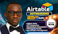 setup airtable automation, formula, jotform, softr webapp, airtable database