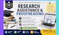 help with academic research, summaries, and proofreading