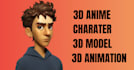 do 3d anime character 3d model cartoon character