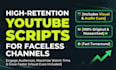 write engaging faceless youtube cash cow video scripts