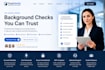 design redesign background check verification service website