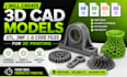 create 3d cad models, stl, 3mf and g code files for 3d printing