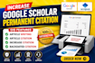 increase google scholar citations and provide scopus research publication