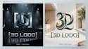 design a modern and eye catching 3d logo
