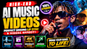 produce high end ai music videos with perfect singing lip sync and visual effect