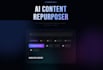 build a custom ai content repurposing tool