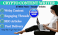 write professional x twitter posts, threads, and crypto articles