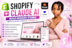 build shopify stores using claude ai, claude code, and lovable ai