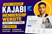 setup kajabi online course membership website sales funnel