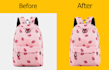 do proportionally product background remove