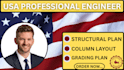 do grading plans, beam and column layouts, site plans, plot plans, utility plan