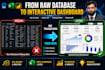 do sql data analysis and build dynamic excel dashboard with KPI reports