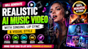 generate realistic ai music video with singing, lip sync, and visual style