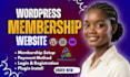 build, customize ultimate member membership website with wordpress elementor pro