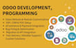 develop, customize, fix and deploy odoo erp website