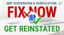fix google business profile suspension and solve verification issues