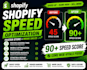 shopify speed optimization, shopify store speed, core web vitals, pagespeed fix