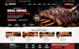 design BBQ restaurant catering food website
