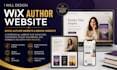 design wix author website, book author website and ebook website