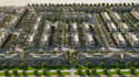 design residential masterplan housing development site plan 3d aerial rendering