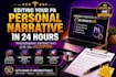 edit your physician assistant personal narrative in 24 hours