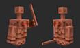 design minecraft lowpoly blockbench bosses, mob 3d model, animation and textures