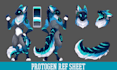draw protogen ref sheet furry ref sheet fursona anthro character design