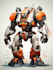 create amazing character mecha illustration