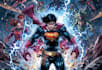 draw detailed superhero battle scenes