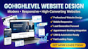 design a professional gohighlevel website, gohighlevel website design, gohighlev