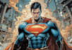 create epic superhero comic art illustration