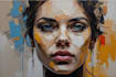 create modern abstract digital art paintings