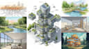 draw digital architectural sketches and illustrations