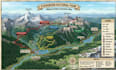 design hiking map, outdoor adventure location map trail map, park map